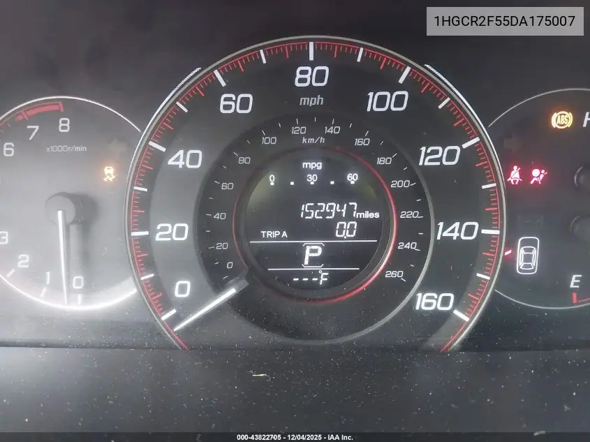 1HGCR2F55DA175007 2013 Honda Accord Sport