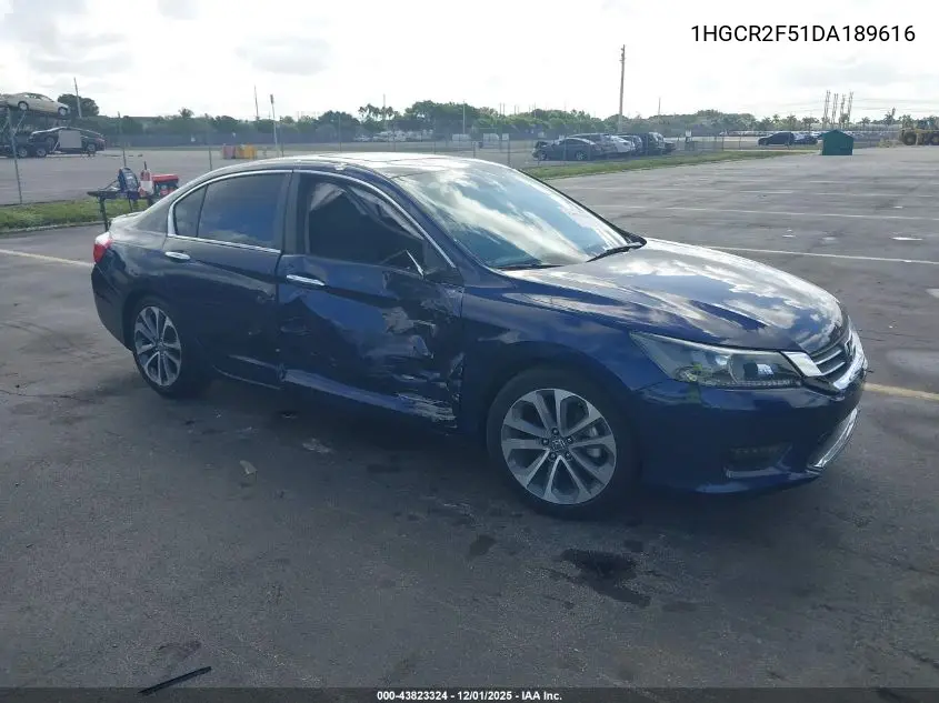 1HGCR2F51DA189616 2013 Honda Accord Sport