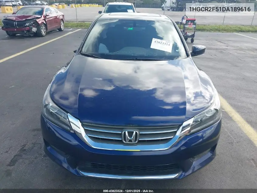 1HGCR2F51DA189616 2013 Honda Accord Sport