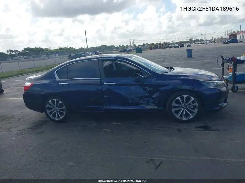 1HGCR2F51DA189616 2013 Honda Accord Sport