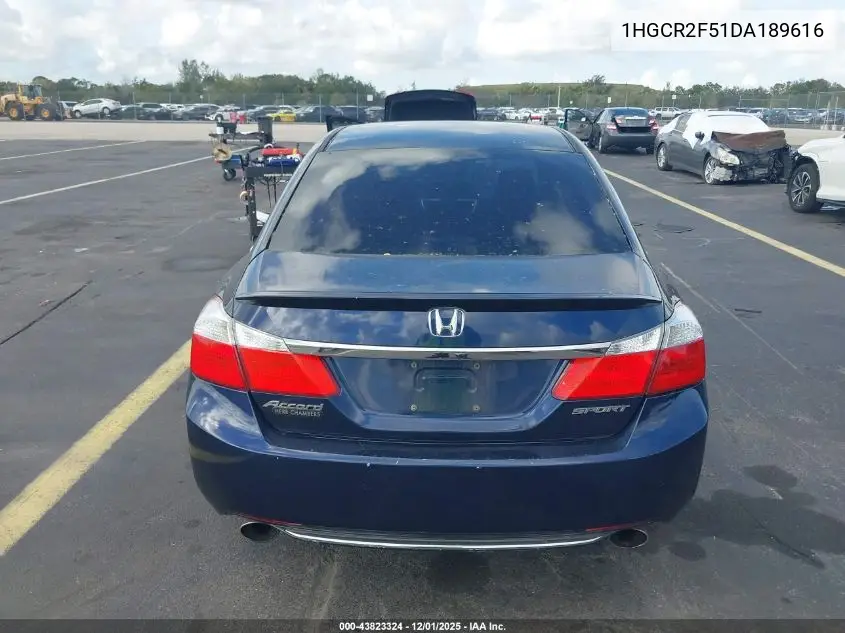 1HGCR2F51DA189616 2013 Honda Accord Sport