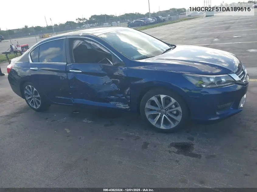1HGCR2F51DA189616 2013 Honda Accord Sport