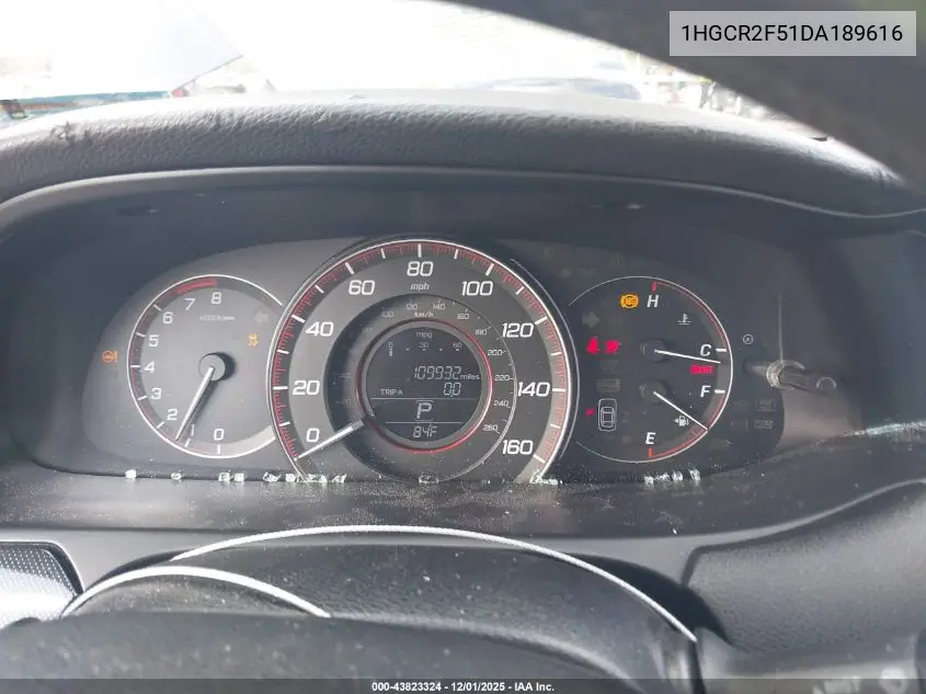 1HGCR2F51DA189616 2013 Honda Accord Sport