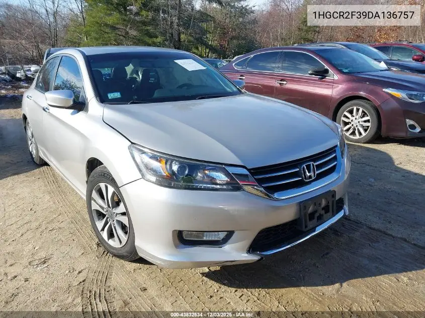 1HGCR2F39DA136757 2013 Honda Accord Lx