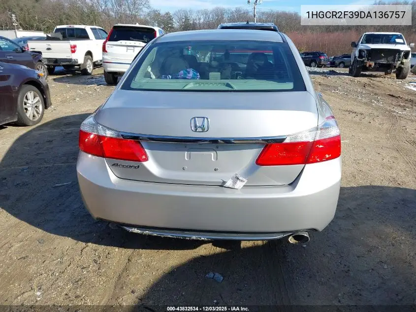 1HGCR2F39DA136757 2013 Honda Accord Lx