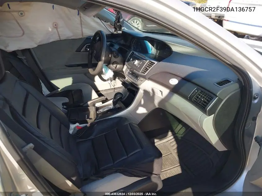 1HGCR2F39DA136757 2013 Honda Accord Lx