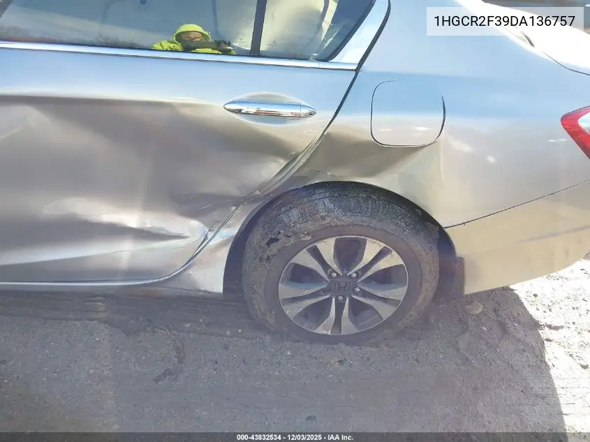 1HGCR2F39DA136757 2013 Honda Accord Lx