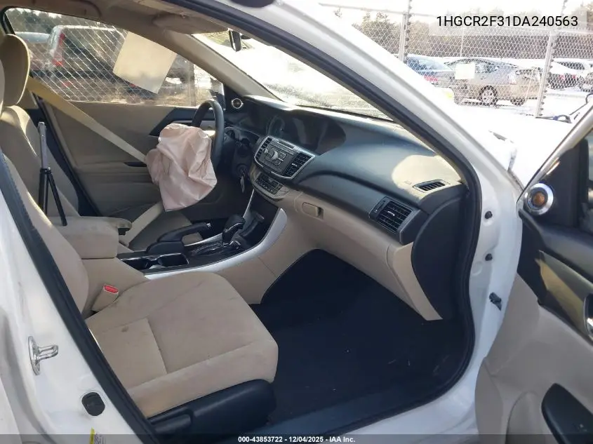 1HGCR2F31DA240563 2013 Honda Accord Lx