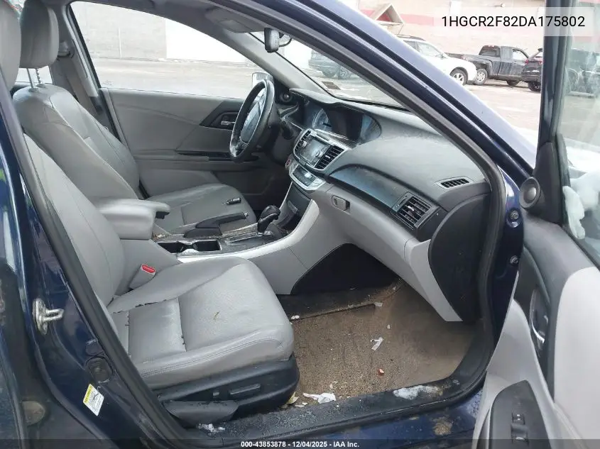 1HGCR2F82DA175802 2013 Honda Accord Sdn Ex-L