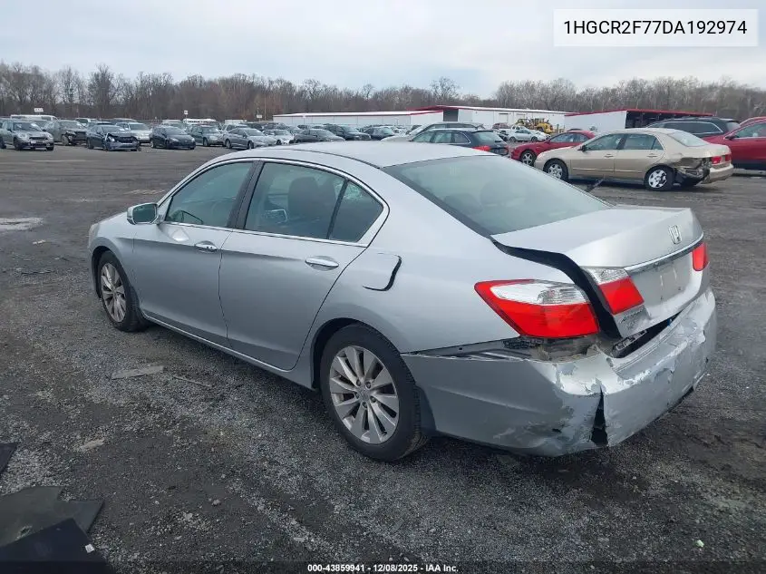 1HGCR2F77DA192974 2013 Honda Accord Ex