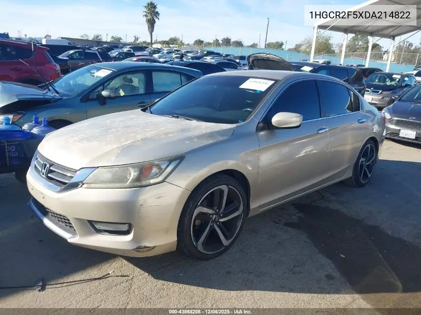 1HGCR2F5XDA214822 2013 Honda Accord Sport