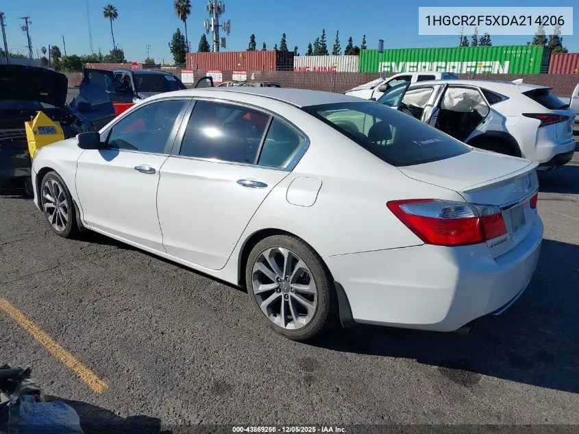 1HGCR2F5XDA214206 2013 Honda Accord Sport