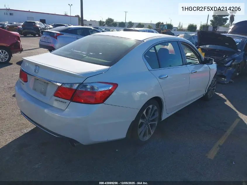 1HGCR2F5XDA214206 2013 Honda Accord Sport