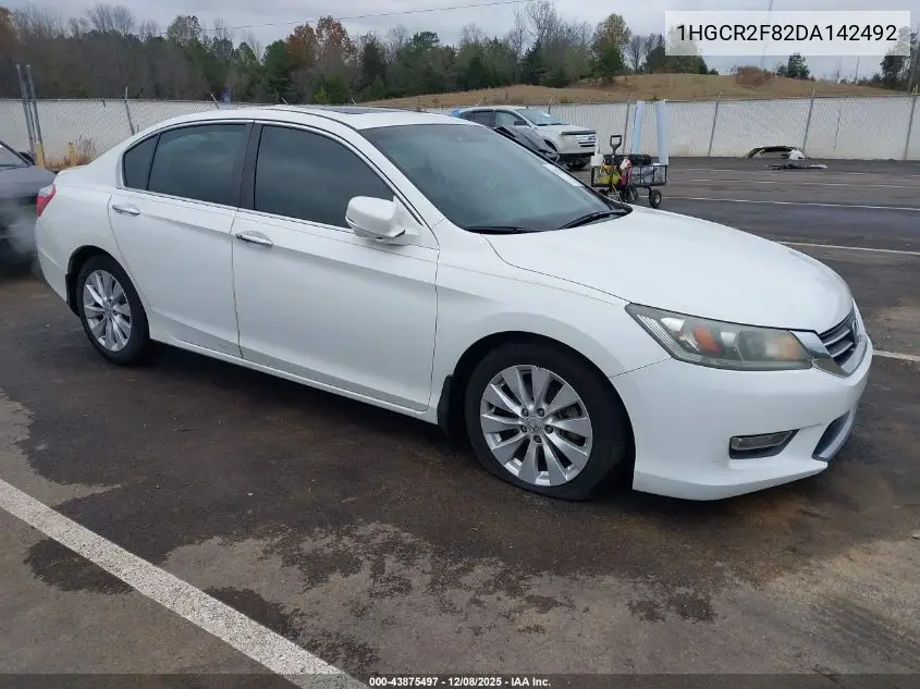 1HGCR2F82DA142492 2013 Honda Accord Sdn Ex-L
