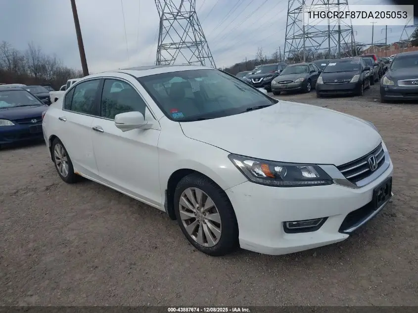 1HGCR2F87DA205053 2013 Honda Accord Sdn Ex-L