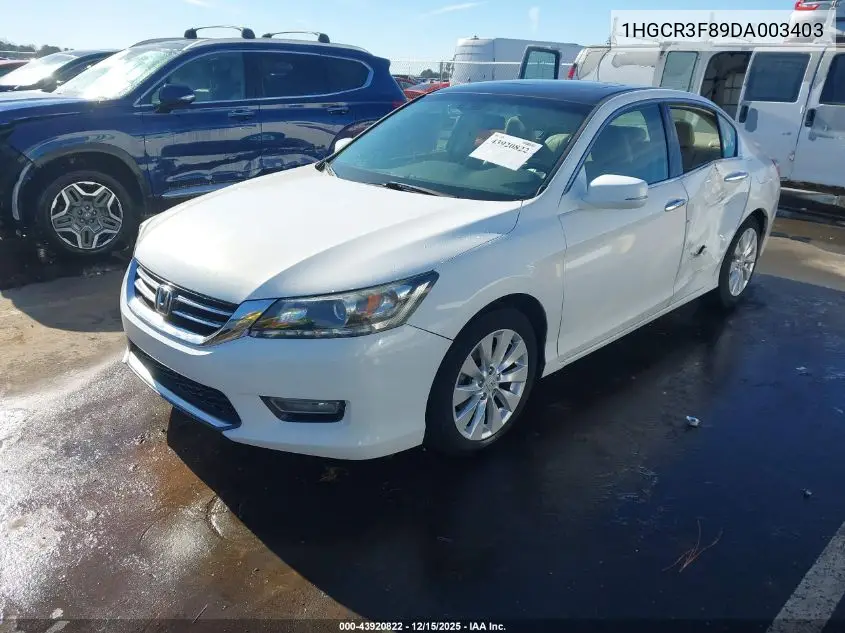 1HGCR3F89DA003403 2013 Honda Accord Ex-L V-6