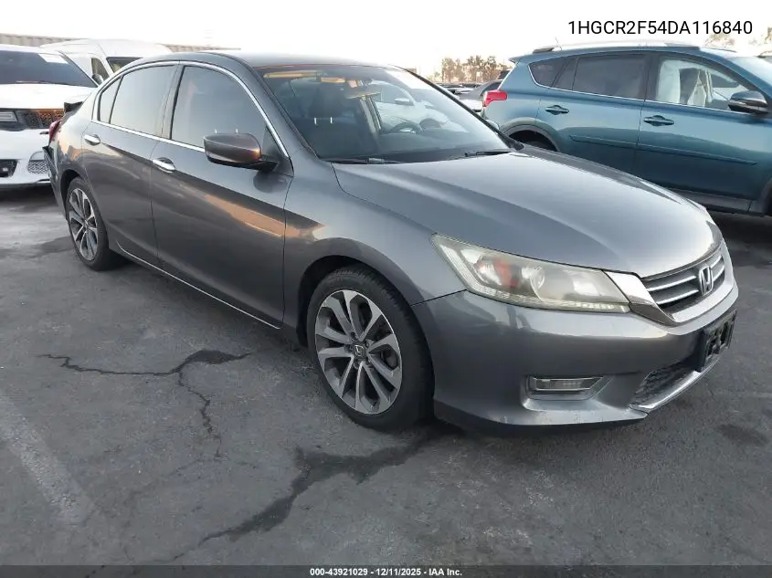 1HGCR2F54DA116840 2013 Honda Accord Sport