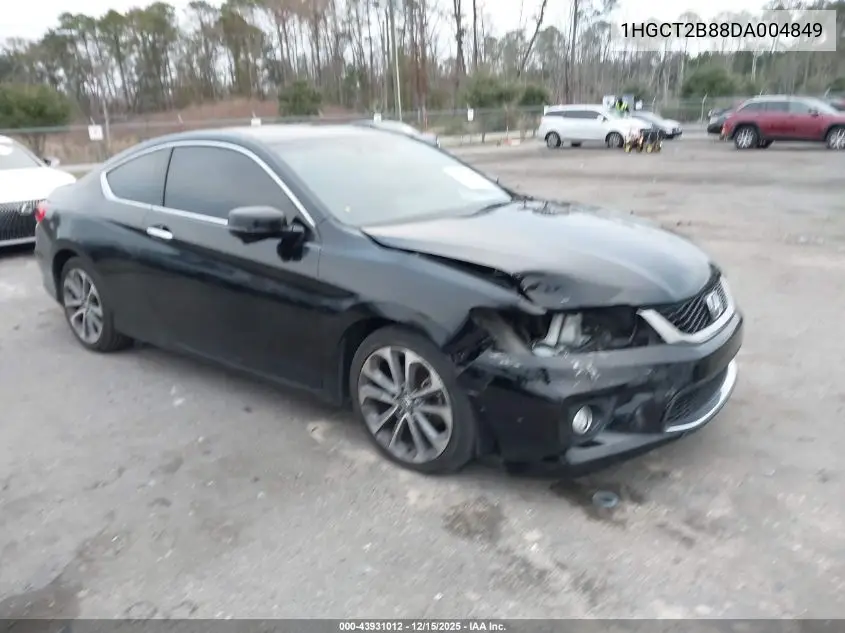 1HGCT2B88DA004849 2013 Honda Accord Ex-L V-6