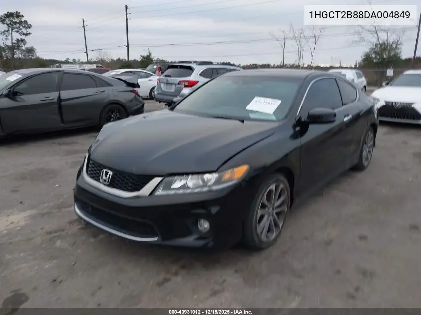 1HGCT2B88DA004849 2013 Honda Accord Ex-L V-6