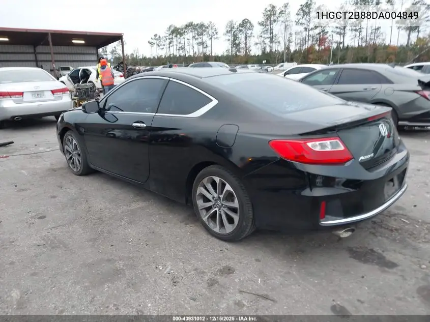 1HGCT2B88DA004849 2013 Honda Accord Ex-L V-6