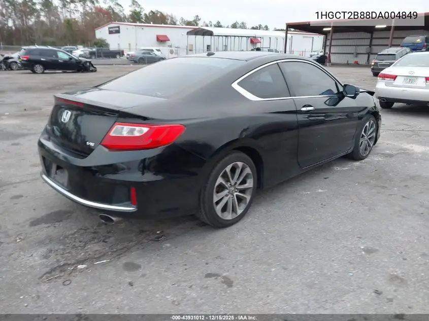 1HGCT2B88DA004849 2013 Honda Accord Ex-L V-6