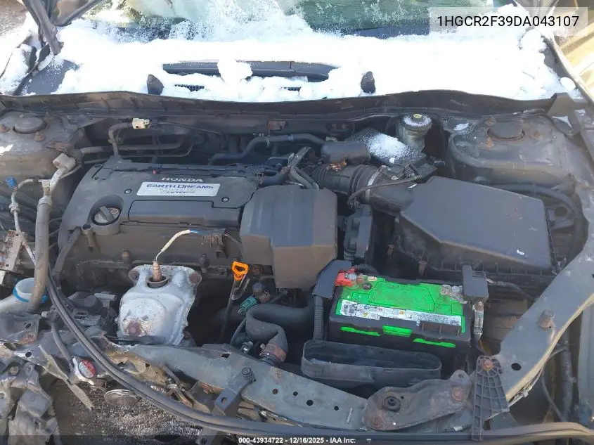 1HGCR2F39DA043107 2013 Honda Accord Lx