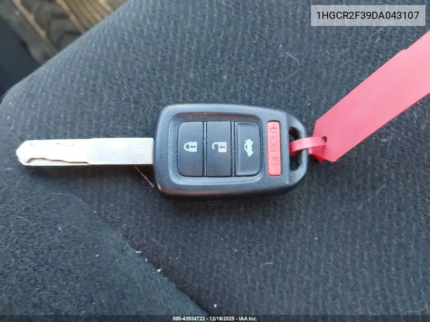 1HGCR2F39DA043107 2013 Honda Accord Lx