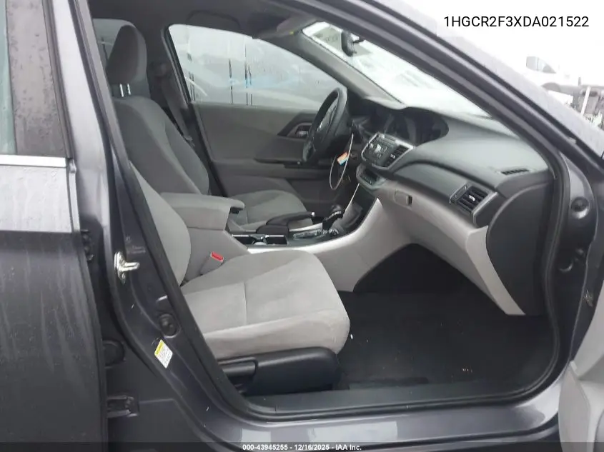1HGCR2F3XDA021522 2013 Honda Accord Lx