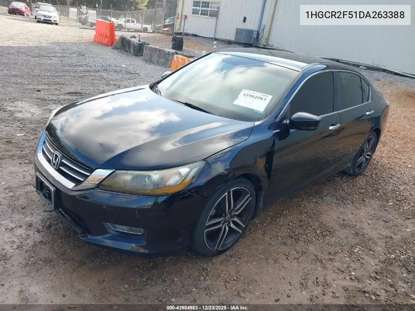1HGCR2F51DA263388 2013 Honda Accord Sport