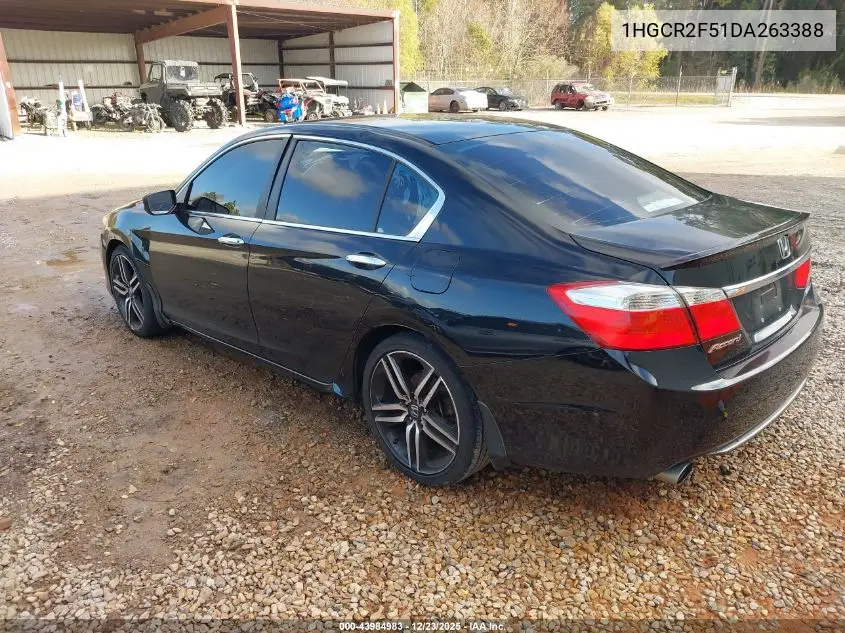 1HGCR2F51DA263388 2013 Honda Accord Sport