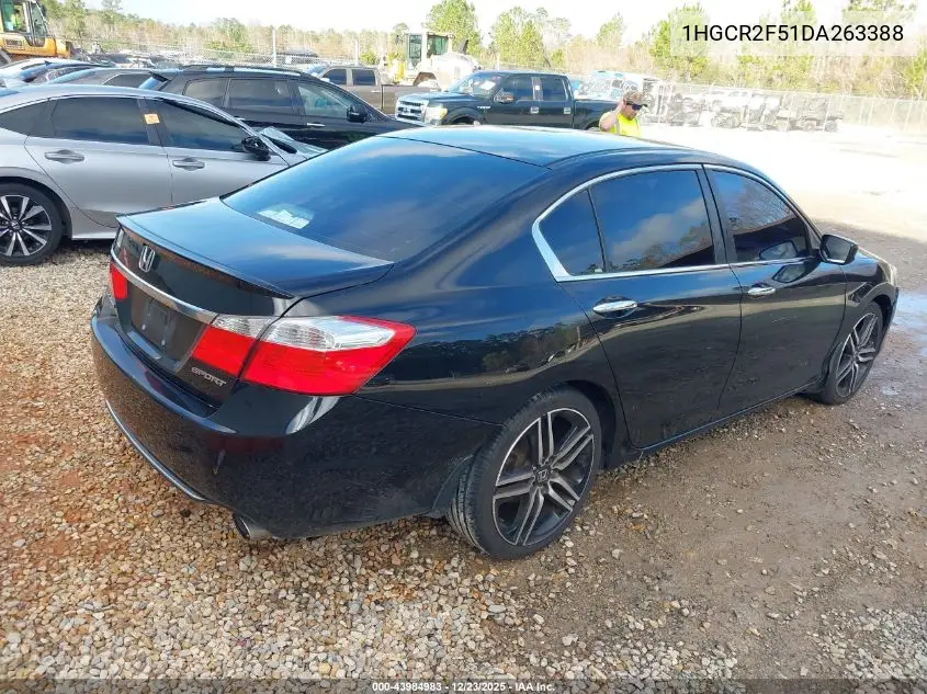 1HGCR2F51DA263388 2013 Honda Accord Sport