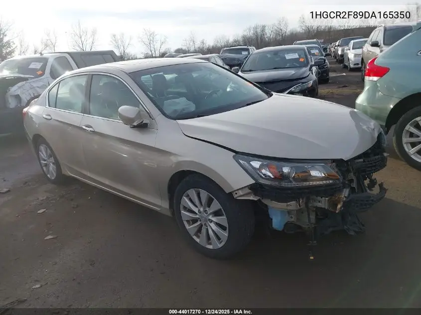 1HGCR2F89DA165350 2013 Honda Accord Sdn Ex-L