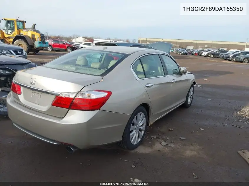 1HGCR2F89DA165350 2013 Honda Accord Sdn Ex-L