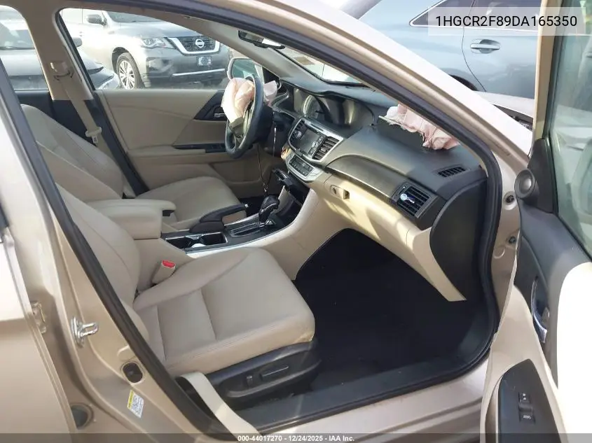 1HGCR2F89DA165350 2013 Honda Accord Sdn Ex-L