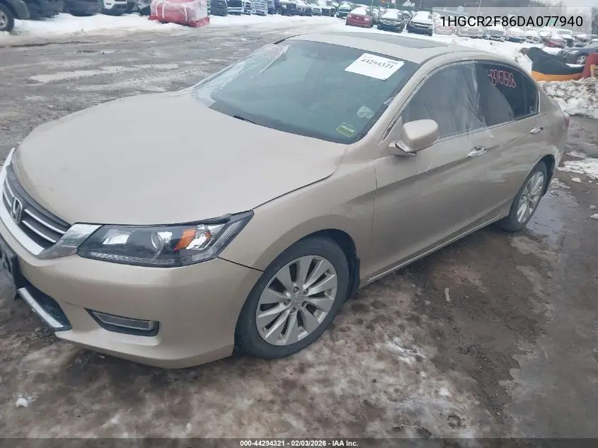1HGCR2F86DA077940 2013 Honda Accord Sdn Ex-L