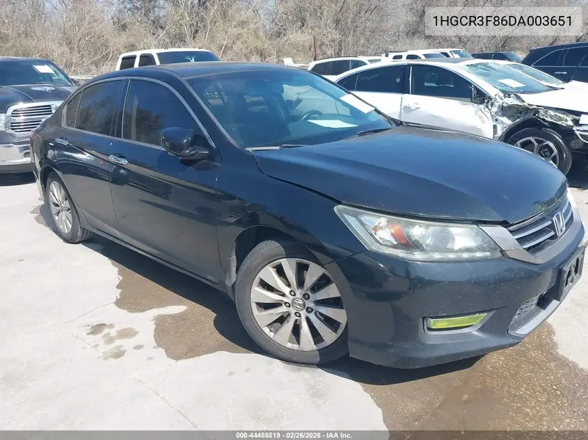 1HGCR3F86DA003651 2013 Honda Accord Ex-L V-6