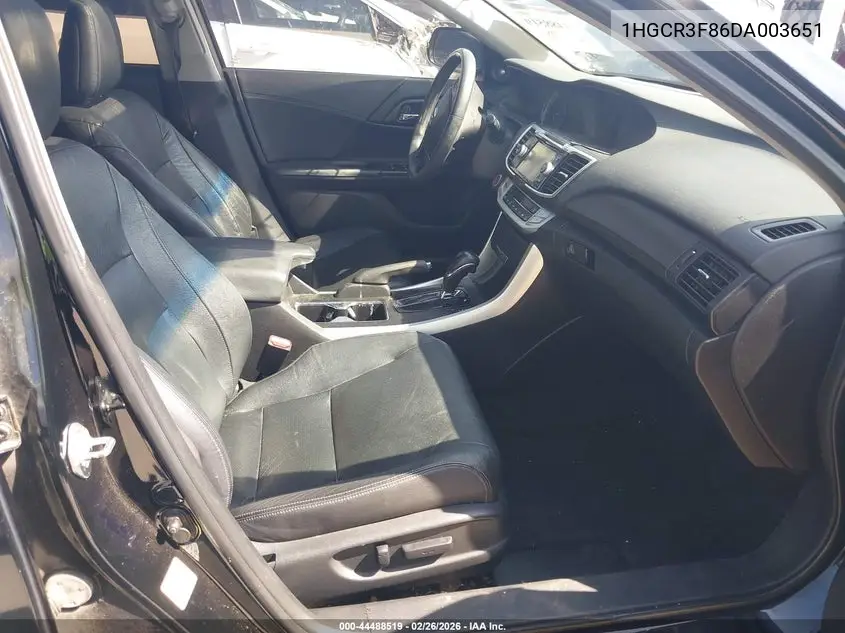 1HGCR3F86DA003651 2013 Honda Accord Ex-L V-6