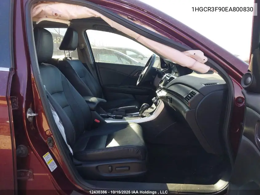 1HGCR3F90EA800830 2014 Honda Accord Touring