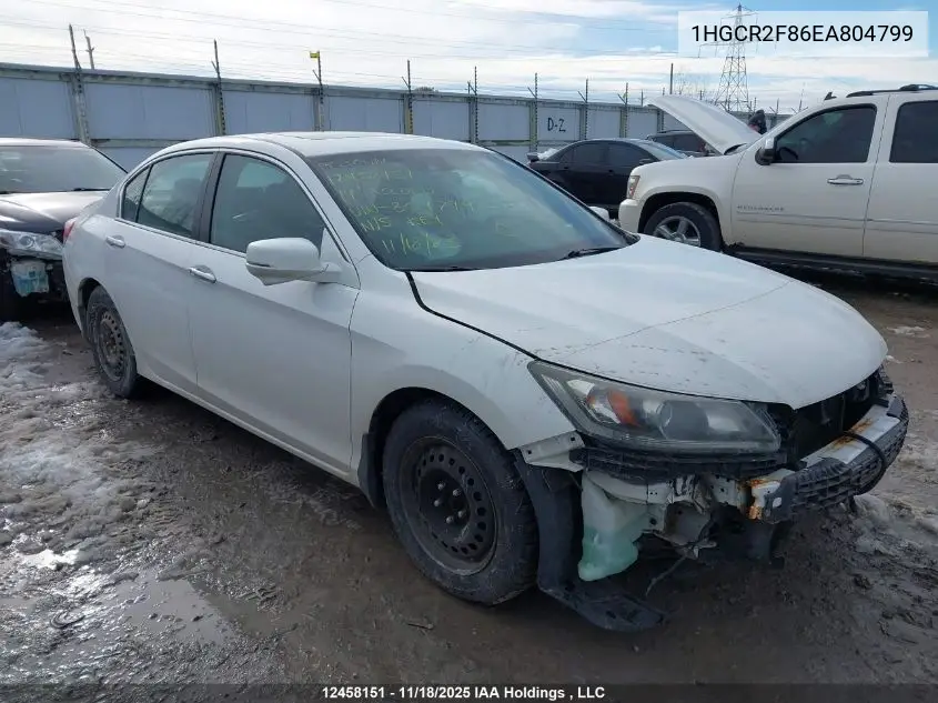 1HGCR2F86EA804799 2014 Honda Accord Exl