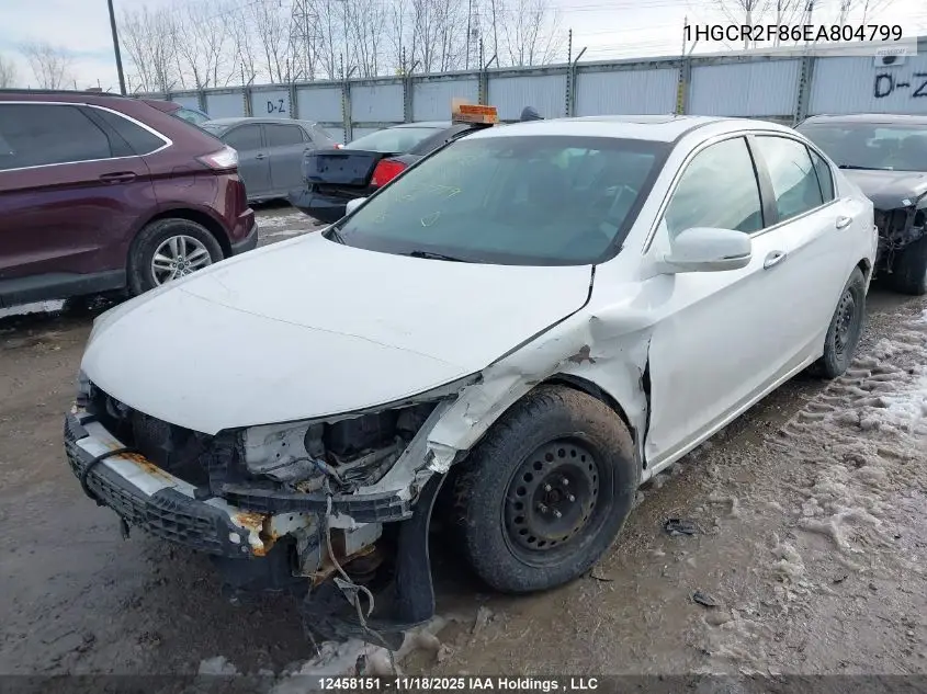 1HGCR2F86EA804799 2014 Honda Accord Exl