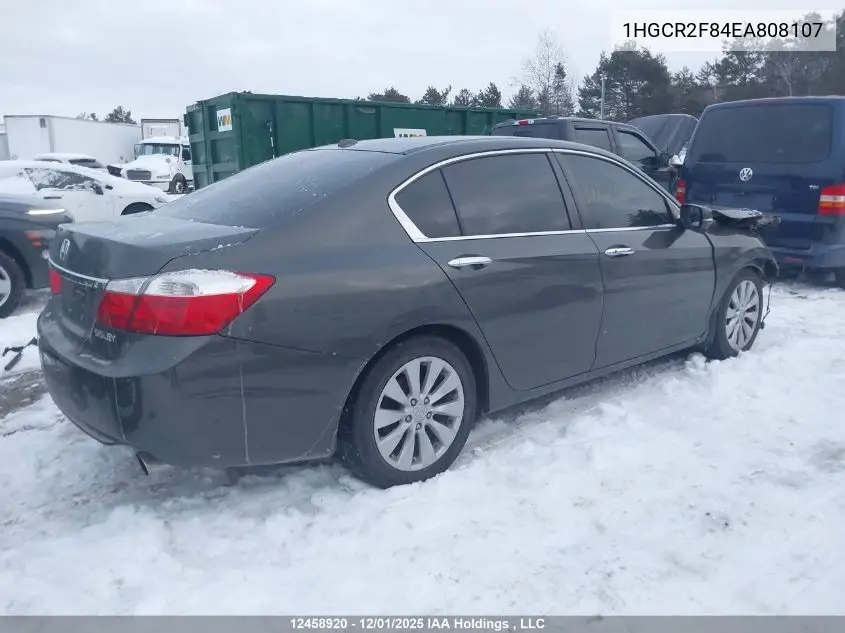 1HGCR2F84EA808107 2014 Honda Accord Ex-L