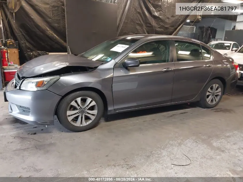 1HGCR2F36EA081797 2014 Honda Accord Lx