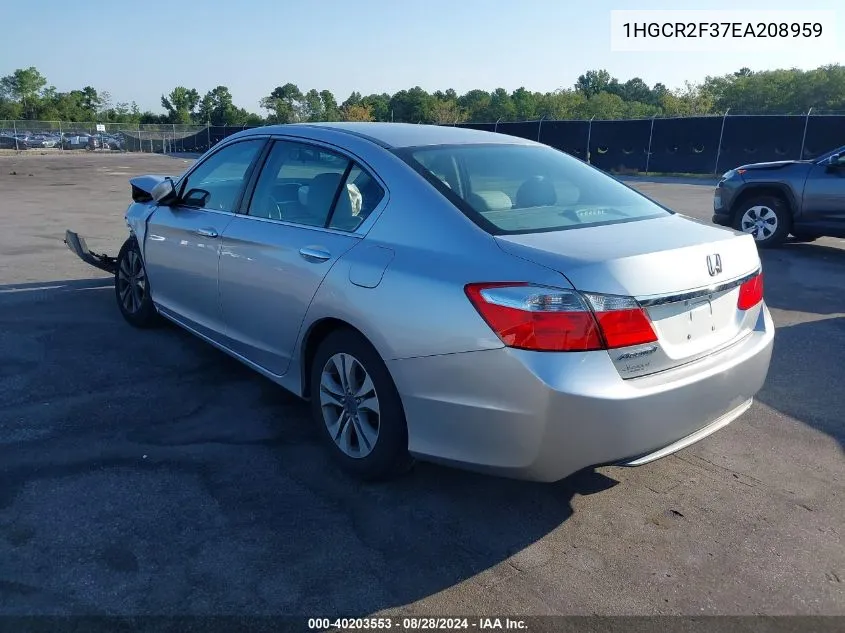 1HGCR2F37EA208959 2014 Honda Accord Lx