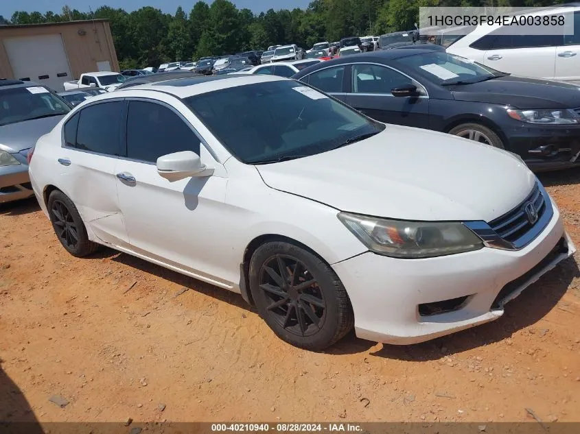 1HGCR3F84EA003858 2014 Honda Accord Ex-L V-6