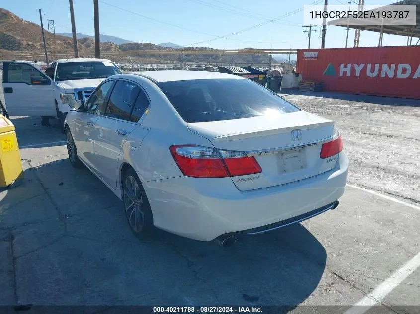 1HGCR2F52EA193787 2014 Honda Accord Sport