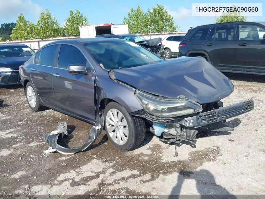 1HGCR2F75EA090560 2014 Honda Accord Ex