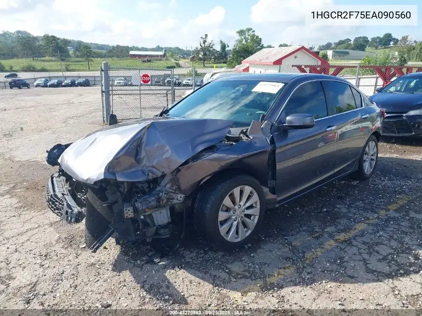 1HGCR2F75EA090560 2014 Honda Accord Ex