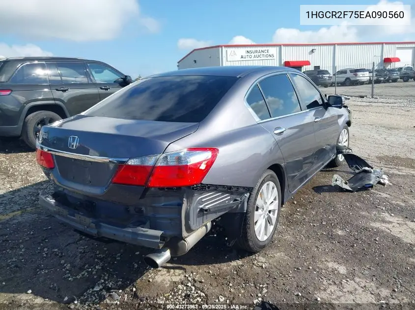 1HGCR2F75EA090560 2014 Honda Accord Ex