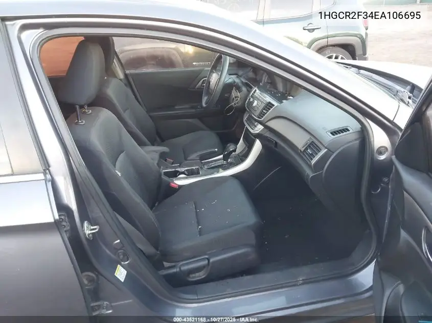1HGCR2F34EA106695 2014 Honda Accord Lx