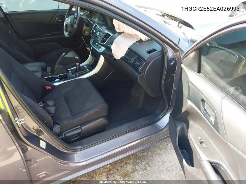 1HGCR2E52EA026993 2014 Honda Accord Sport